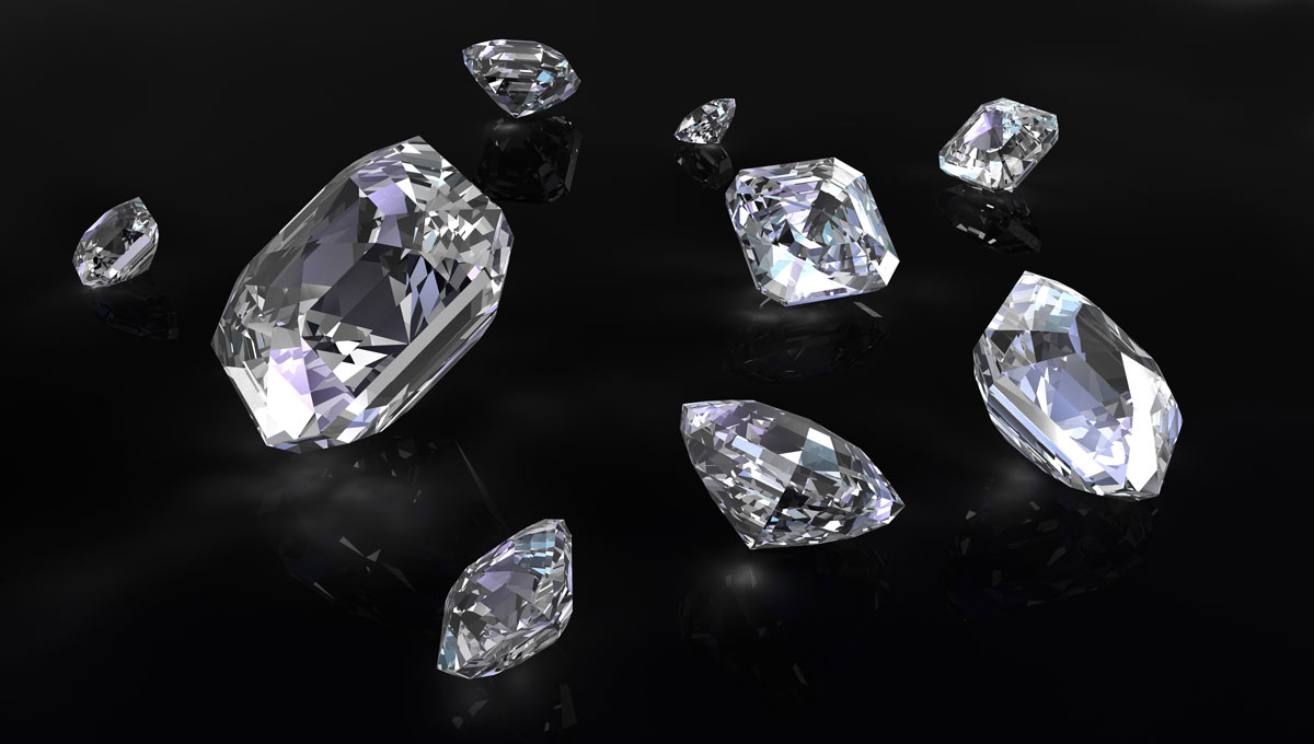 Asscher cut background